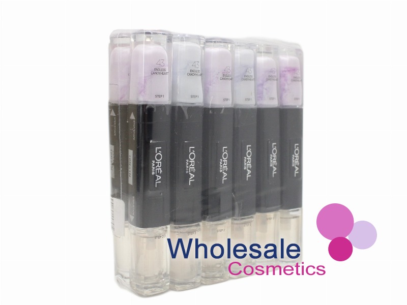12 x L'Oreal Infallible Duo Nail Polish - 043 ENDLESS CANDYHEART